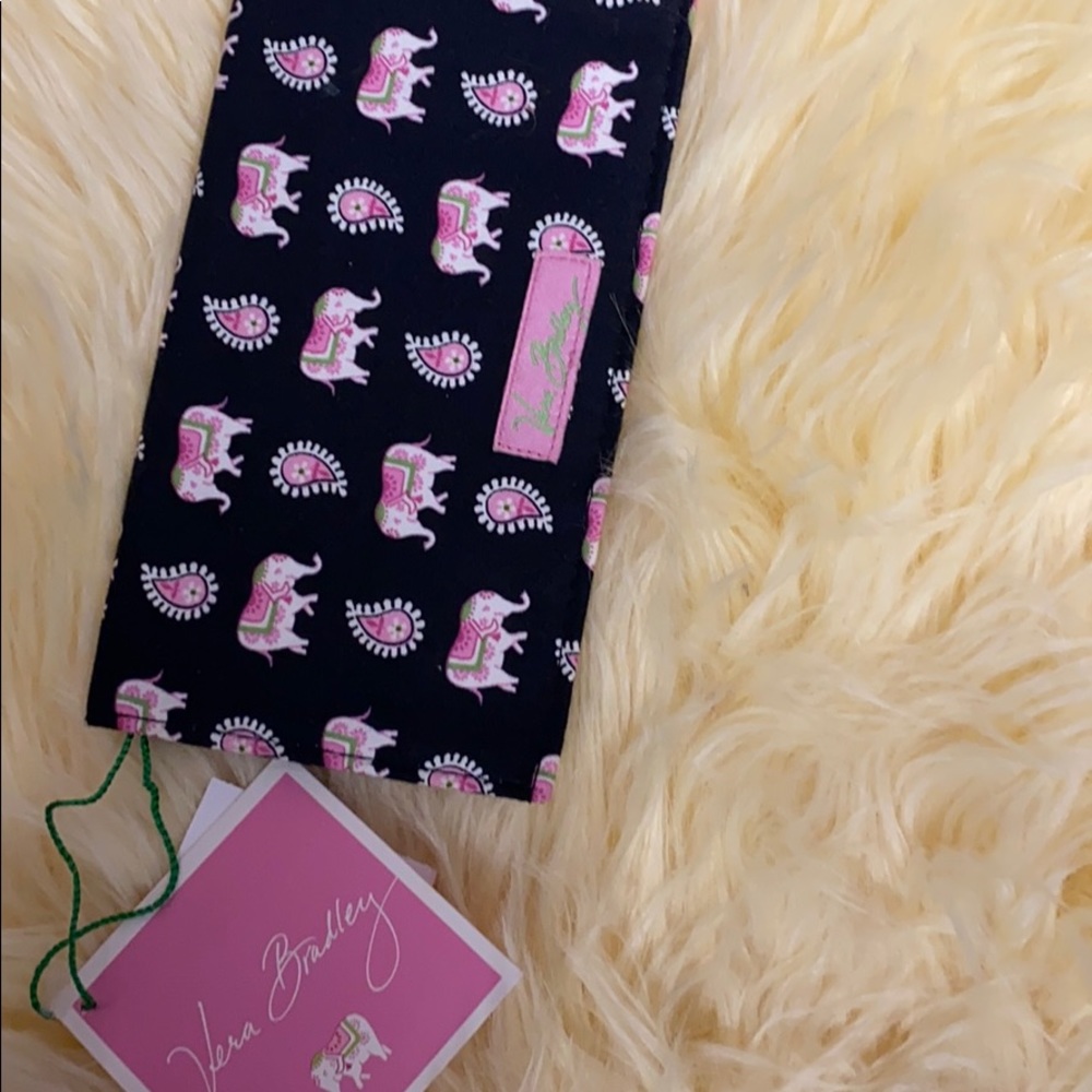 Vera Bradley checkbook cover Pink Elephants